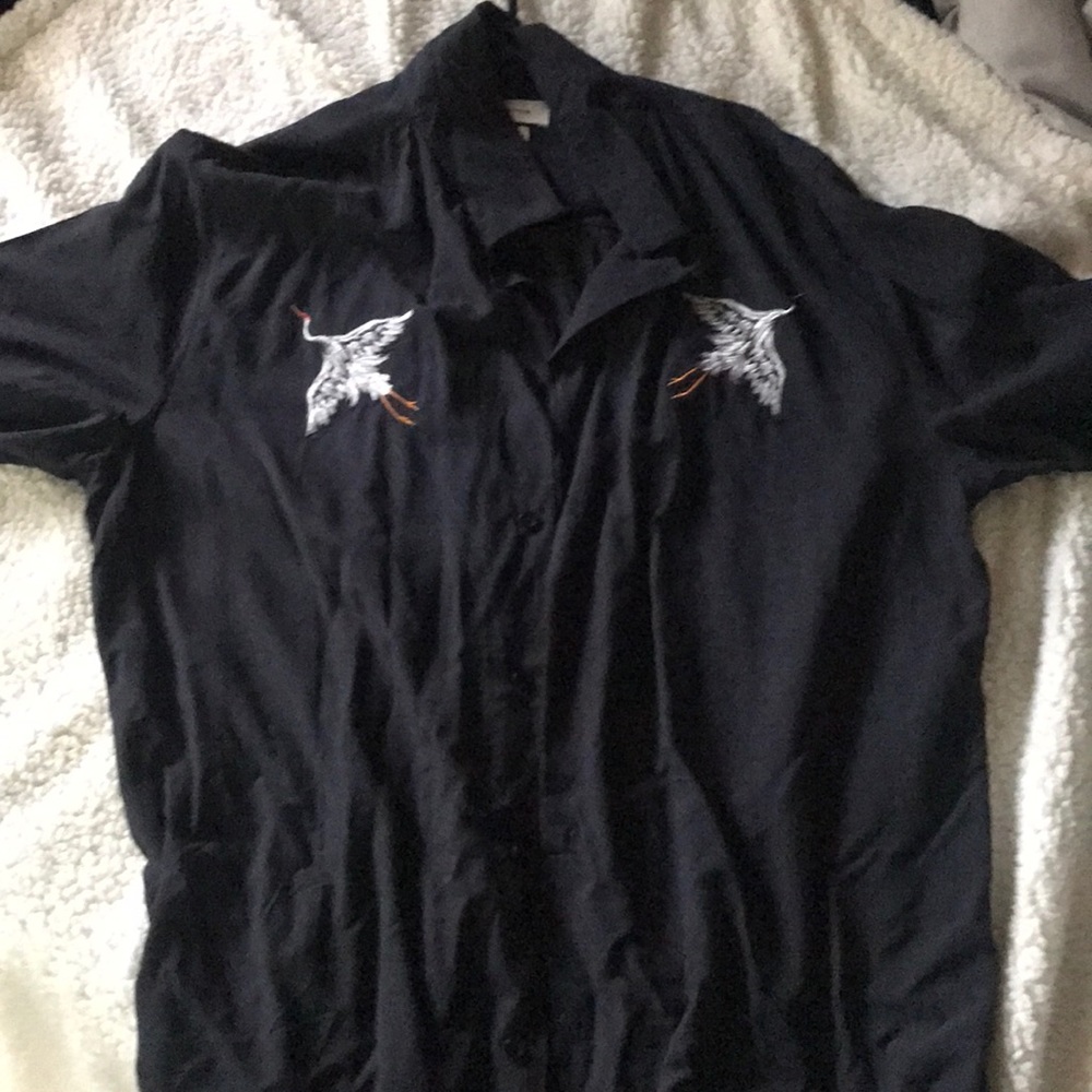 Urban Outfitters dark blue shirt